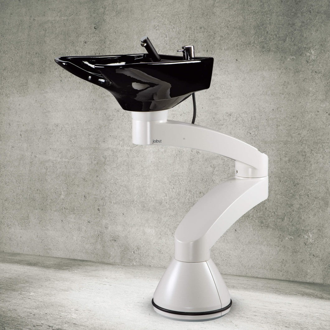 Contura swing PLUS - White freestanding basin - Black basin